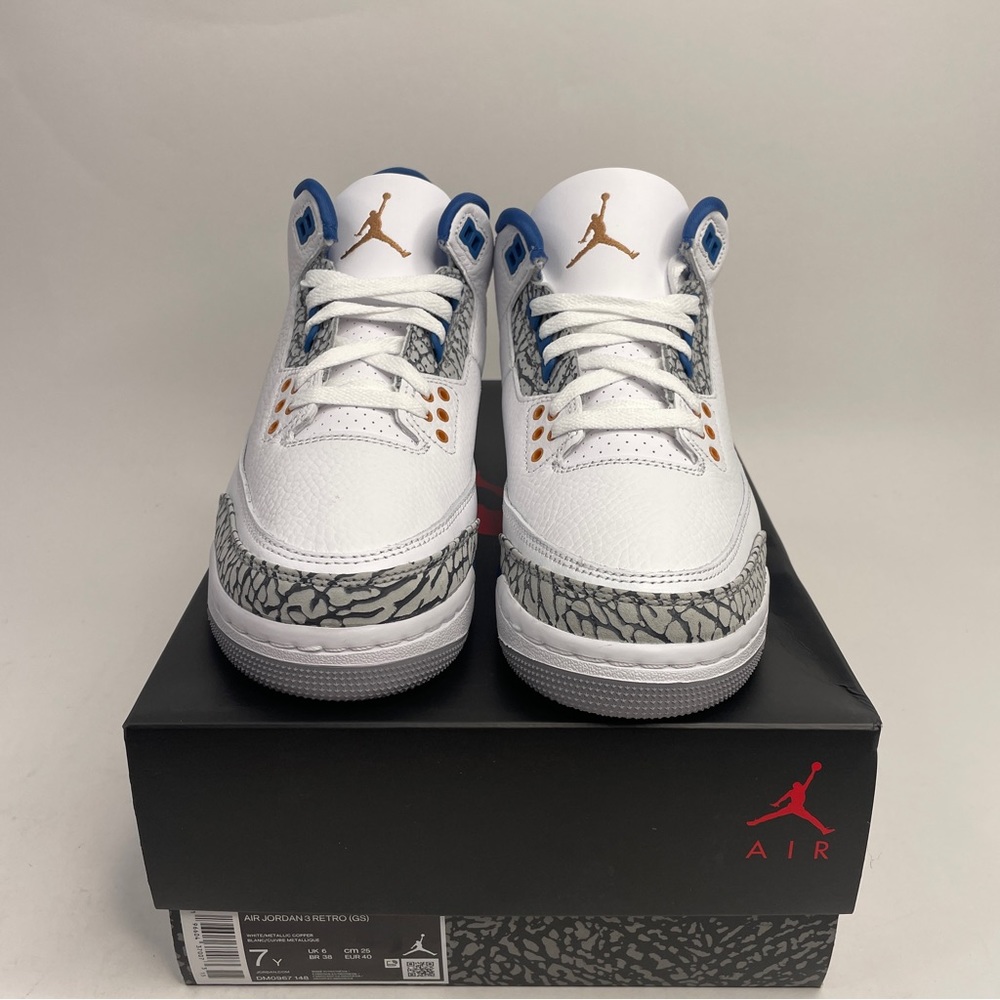 Nike Air Jordan 3 Retro GS “Wizards” 2023 - Picture 2 of 4